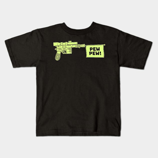 PEW PEW Kids T-Shirt by blairjcampbell